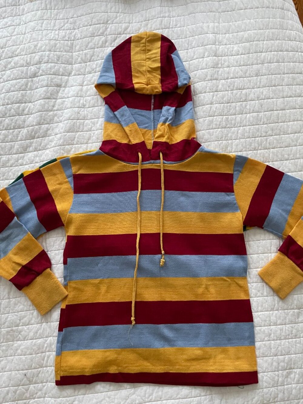 Vintage 70s Kids Striped Shirt Lot of 2 (Health-tex Hoodie & JCPenney T-Shirt)